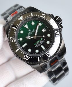 Alternative view of Rolex-DeepSea Dweller Pro Hunter 116660 44mm PVD/PVD Gradient Green Dial Round Markers BLAKEN VR3135 Automatic