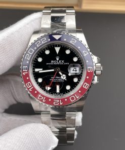 Rolex-GMT Master II 126710 Pepsi Oyster 40mm Stainless Steel/Steel Black Dial Round Markers VSF V3 DD3285 Automatic