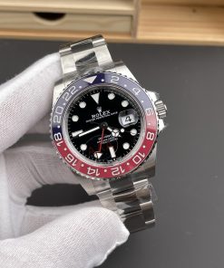 Alternative view of Rolex-GMT Master II 126710 Pepsi Oyster 40mm Stainless Steel/Steel Black Dial Round Markers VSF V3 DD3285 Automatic