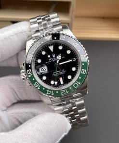 Alternative view of Rolex-GMT Master II 126720 Sprite Jubilee 40mm Stainless Steel/Steel Black Dial Round Markers VSF V3 DD3285 Automatic