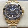 Rolex-GMT Master II 126718 Jubilee 40mm Yellow Gold/Yellow Gold Tiger Iron Dial Round Markers ARF DD3285 Automatic