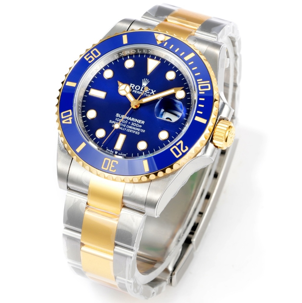 Rolex-Submariner 126613LB 41mm Yellow Gold/Steel Blue Dial Round Markers VSF V2 DD3235 Automatic(Gain Weight)
