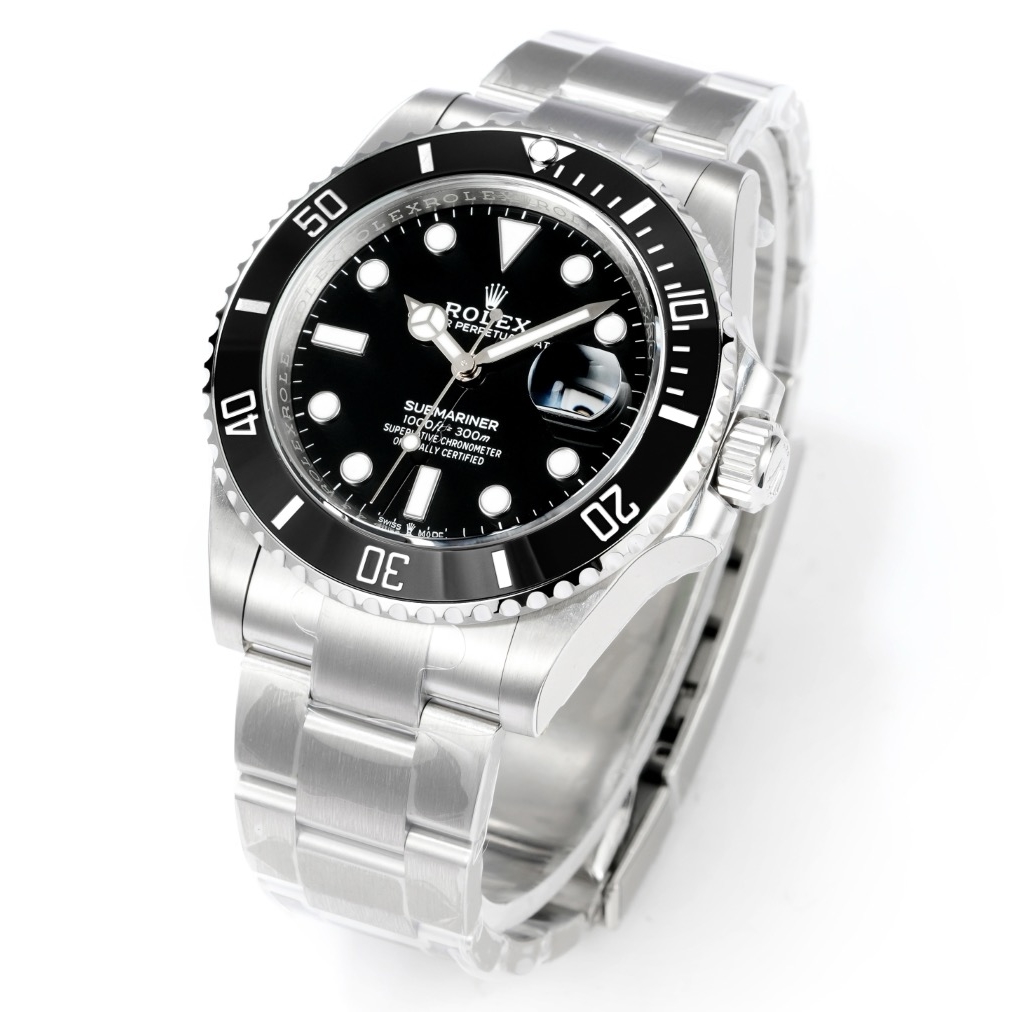 Rolex-Submariner 126610LN 41mm Stainless Steel/Steel Black Dial Round Markers VSF V3 DD3235 Automatic