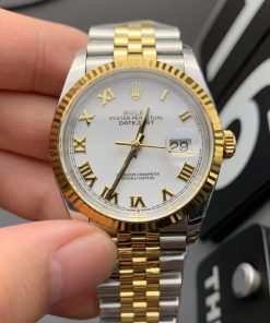Rolex-Datejust 126233 36mm Jubilee Yellow Gold/Steel White Dial Roman Markers ARF VR3235 Automatic