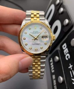 Alternative view of Rolex-Datejust 126233 36mm Jubilee Yellow Gold/Steel Mother-Of-Pearl Dial Diamond Markers ARF VR3235 Automatic