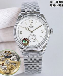Rolex-1908 Perpetual 39mm Ultra thin Stainless Steel/Steel White Dial R+F Cal.7140 Automatic
