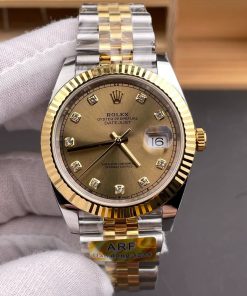 Rolex-Datejust 126333 41mm Jubilee Yellow Gold/Steel Chamepagn Dial Diamond Markers ARF DD3235 Automatic(Tungsten Heavy Version)