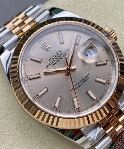 Alternative view of Rolex-Datejust 126331 41mm Jubilee Rose Gold/Steel Sundust(Pink) Dial Stick Markers Clean DD3235 Automatic