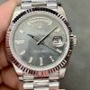 Rolex-DayDate 228236 40mm President Stainless Steel/Steel Grey Patterned Dial Baguette Diamonds Markers GMF VR3255 V2 Automatic