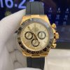 Rolex-Daytona 126518 40mm Yellow Gold/Rubber Gold Dial Stick Markers QF V10 SH4131 Automatic(Gain Weight)