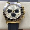 Rolex-Daytona 126518 40mm Yellow Gold/Rubber Yellow Gold Dial Stick Markers QF V10 SH4131 Automaic(Gain Weight)