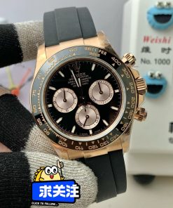 Alternative view of Rolex-Daytona 126515 40mm Rose Gold/Rubber Black/Champagne Dial Stick Markers QF V10 SH4131 Automatic (Gain Weight)