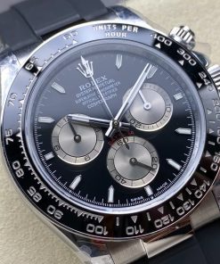Alternative view of Rolex-Daytona 126519 40mm Stainless Steel/Rubber Black/Grey Dial Stick Markers QF V10 SH4131 Automatic (Gain Weight)