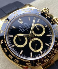 Alternative view of Rolex-Daytona 126518 40mm Yellow Gold/Rubber Black Dial Stick Markers QF V10 SH4131 Automatic (Gain Weight)