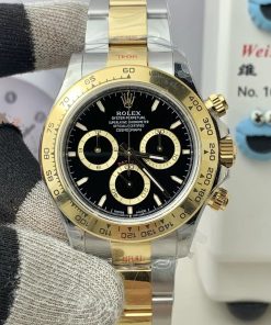 Rolex-Daytona 126503 40mm Yellow Gold/Steel Black Dial Stick Markers QF V6 SH4131 Automatic (Gain Weight)