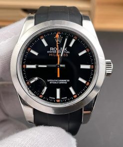 Rolex-Milgauss 116400GV 40mm Stainless Steel/Rubber Black Dial Stick Markers VSF VR3131 Automatic
