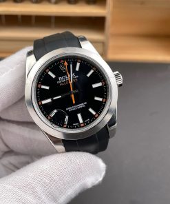 Alternative view of Rolex-Milgauss 116400GV 40mm Stainless Steel/Rubber Black Dial Stick Markers VSF VR3131 Automatic