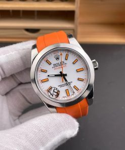 Alternative view of Rolex-Milgauss 116400GV 40mm Stainless Steel/Rubber White Dial Stick Markers VSF VR3131 Automatic