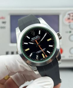 Alternative view of Rolex-Milgauss 116400GV 40mm Stainless Steel/Rubber Black Dial Stick Markers VSF VR3131 Automatic