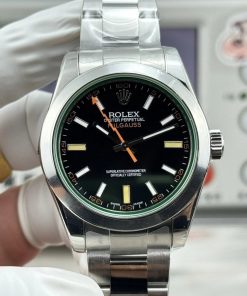 Rolex-Milgauss 40mm Stainless Steel/Steel Black Dial Stick Markers VSF V2 VR3131 Automatic
