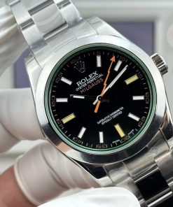 Alternative view of Rolex-Milgauss 40mm Stainless Steel/Steel Black Dial Stick Markers VSF V2 VR3131 Automatic