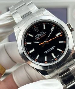 Alternative view of Rolex-Milgauss 40mm Stainless Steel/Steel Black Dial Stick Markers VSF V2 VR3131 Automatic