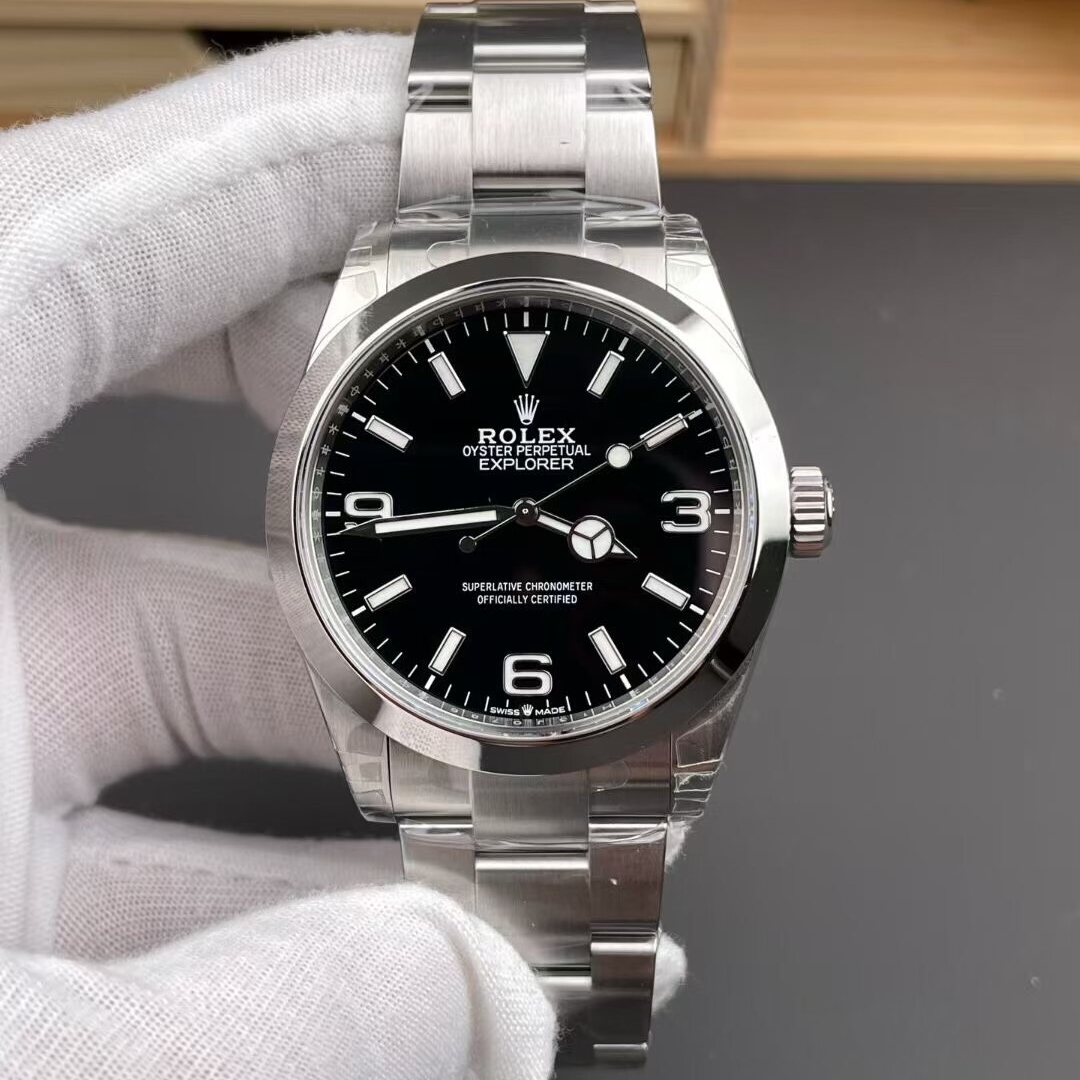 Rolex-Explorer I 124270 36mm Stainless Steel/Steel Black Dial Stick/Numeral Markers VSF VS3230 Automatic - Image 2