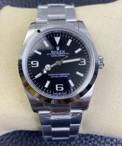 Rolex-Explorer I 124270 36mm Stainless Steel/Steel Black Dial Stick/Numeral Markers VSF VS3230 Automatic