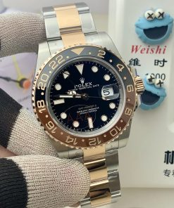 Alternative view of Rolex-GMT Master II 126711 CHNR Rootbeer Oyster 40mm Stainless Steel/Rose Gold Black Dial Round Markers VSF V3 DD3285 Automatic(Gain Weight)