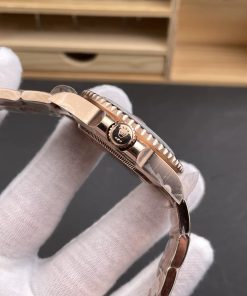 Alternative view of Rolex-GMT Master II 126715 Rootbeer Oyster Rose Gold/Rose Gold Black Dial Round Markers ARF DD3285 Automatic