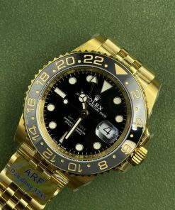 Alternative view of Rolex-GMT Master II 126718 GRNR 40mm Jubilee Yellow Gold/Yellow Gold Black/Grey Dial Round Markers ARF DD3285 Automatic