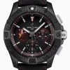 Breitling-Avenger B01 Night Mission Dust Devils Chronograph 45mm DLC/Titanium/Steel Black Dial Stick Markers BLSF Cal.01 Automatic