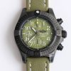 Breitling-Avenger B01 Night Chronograph 45mm DLC/Titanium/Nylon Green Dial Numeral Markers GF A7750 Automatic