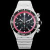 Breitling-Super Chronomat B01 Chronograph 44MM Stainless Steel/Steel Black Dial(Red Rim) Stick Markers TF A7750 Automatic