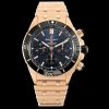 Breitling-Super Chronomat B01 Chronograph 44MM Rose Gold/Rose Gold Blue Dial Stick Markers TF A7750 Automatic